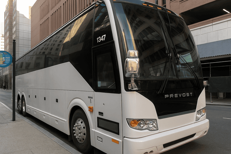 a Waukegan Coach Bus Service coach bus